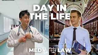 Day in the Life of a Medical Student vs Law Student Vlog