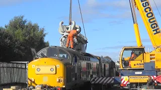 Class 37261 power unit installed at Bo'ness railway