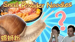 Reviewing Chinese Snail Powder Noodles (WORST SMELLING NOODLES EVER!)