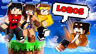 JOGANDO com LOBOS em APENAS um BLOCO no Minecraft!