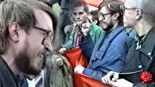 Летов и Лимонов на митинге 1 мая 1994 + бонус