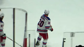 Chris Kreider during pre-game warm-up at the Rangers @ Senators hockey game