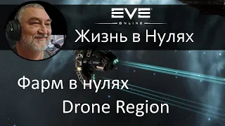 Фарм в нулях Drone Region на сабкапитальных кораблях. EVE Online