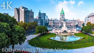 Buenos Aires in 4K - Beautiful Places in Argentina - Relaxing Music - 4K Video Ultra HD