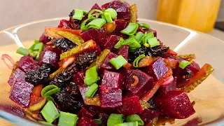 No MEAT, No SALT, No Mayonnaise! FAST beet salad! A simple quick recipe!