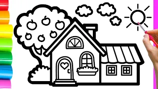 Bolalar Uchun Uyni Qanday Chizish Kerak ? How to Draw a House for Children?