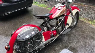 1948 Indian chief. 80”. Horror