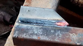 Why the welders never discuss this secret technique , Welding thin metal square tube technique, ASMR