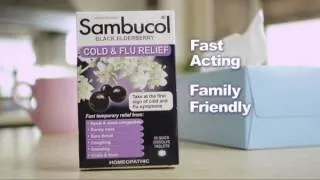 Sambucol Cold & Flu Relief with Soleil Moon Frye