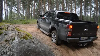 Ford Ranger in sand