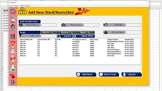 #3 How to Create Beds Management in Hospital Management System (Excel VBA 2021)