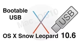 Создание загрузочной флешки для Mac OS X 10.6.3 Snow Leopard