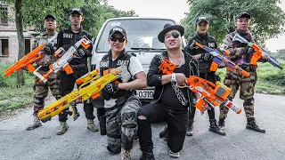 LTT Game Nerf War : Warriors SEAL X Nerf Guns Fight Crime group Inhuman Unbeaten Couple