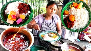 Hyderabad Famous Aunty Street Food Hard Working Women - Cheapest Roadside Unlimited Food