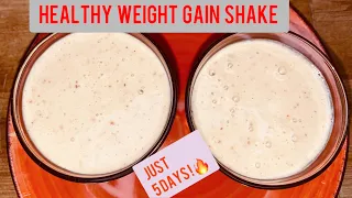 Gain Weight in 5 Days! 1 Minute Weight Gain Recipes | Weight Gain Smoothie.