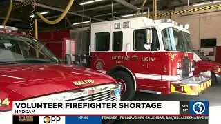 Departments dealing with volunteer firefighter shortage