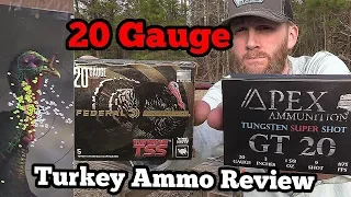 20 Ga. Turkey Ammo Review feat.  Apex and Federal TSS, with Indian Creek and Primos Choke Tubes
