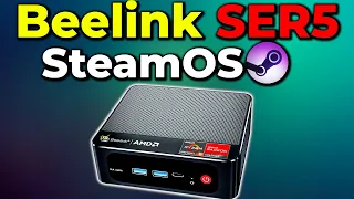 Beelink SER5 Mini PC SteamOS installed | HoloISO | Linux Gaming Test | AMD RYZEN 5 5560U APU Linux