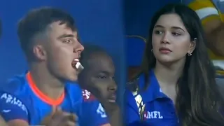 Dewald Brevis' fall in love gesture for Sara Tendulkar on Arjun Tendulkar's MI vs KKR debut