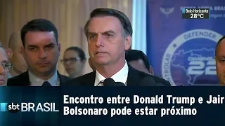 Encontro entre Donald Trump e Jair Bolsonaro pode estar próximo | SBT Brasil (09/03/19)