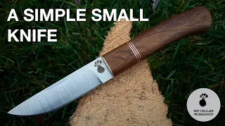 Making A Simple Small Knife // Bushcraft // My Cellar Workshop