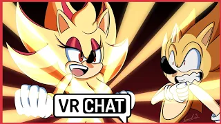 SONIC RUNS AWAY FROM SUPER SHADINA IN VR CHAT