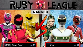 Power Rangers Legacy Wars Ranked Ruby League Battle, Red Solar Ranger Andros Vs Zhane Gameplay