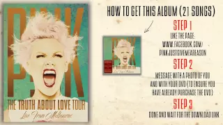 P!nk - Can't Take Me Home Medley (The Truth About Love Tour Live From Melbourne)