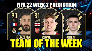 TOTW FIFA 22 Week 2 PREDICTION