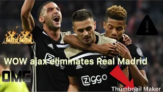 Real Madrid 1-4 Ajax : Commentary plus Reaction . What a surprise