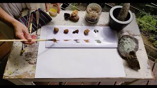 How to process natural pigments -  From nature to painting