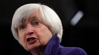 US Treasury Secretary Janet Yellen with IMF, and World Bank officials discuss economic recovery