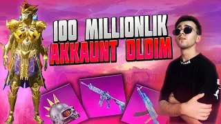 100 MILLIONLIK AKKAUNT SOTIB OLDIM - ORZUYIMDAGI AKKAUNT -  PUBG MOBILE!!!