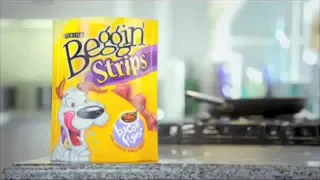 Beggin Strips Commercial but it just says bacon and beggin.