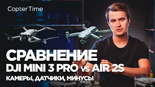 Сравнение DJI Mini 3 VS Air 2S. Камеры, датчики, минусы