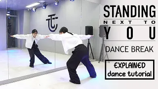 정국 (Jung Kook) 'Standing Next to You' DANCE BREAK Dance Tutorial | EXPLAINED + Mirrored