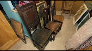 18th Century Oak Chairs in North Wales - Salvage Hunters 1210