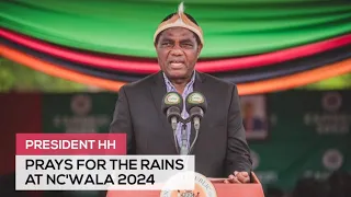 President HH Prays for the RAINS as he speaks at NC'WALA traditional ceremony