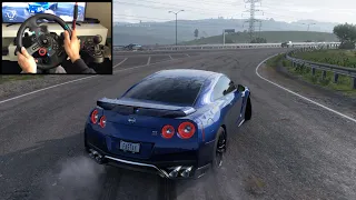 Forza Horizon 5 Nissan GTR R35 - Logitech g29 gameplay