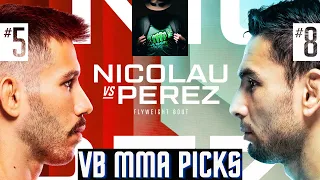 VB MMA PICKS - UFC Vegas 91: Nicolau vs. Perez (Sat, April 27, 2024)