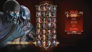 Mortal Kombat 9 - Expert Tag Ladder (Cyber Sub-Zero & Sub-Zero/3 Rounds/No Losses)