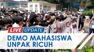 Aksi Demo Mahasiswa UNPAK Bogor Berujung Ricuh, Peserta Aksi Paksa Terobos Gedung Rektorat