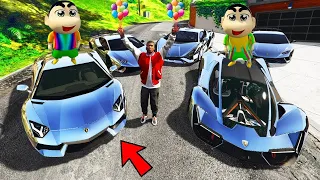 GTA 5  If Shinchan Touch Anything Change Into Daimond And Franklin Shocked In GTA V