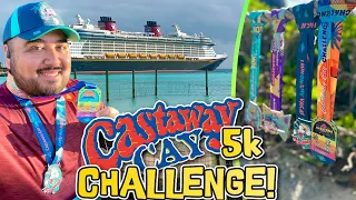I FINISHED THE runDISNEY CASTAWAY CAY CHALLENGE! Disney Wish Cruise Vlog 4! Disney Cruise Vlog 2023