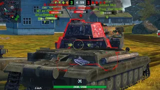 world of tanks blitz: wz 111 1-5a 1v3