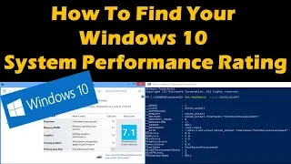 How To Find Your Windows 10 System Performance Rating