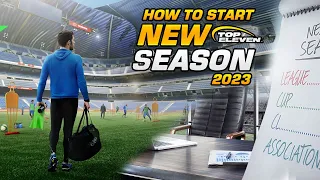TIPS ON HOW TO START NEW SEASON IN TE2023 🏆| Top Eleven 2023