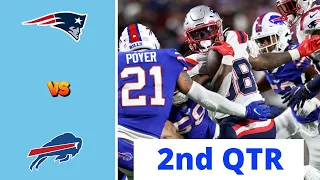 New England Patriots vs. Buffalo Bills Full Highlights 2nd QTR | NFL Week 7, 2023