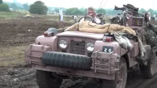 War & peace show 2014 - Folkestone - Pink SAS Land Rover in the arena