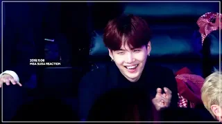 [4K / BTS SUGA 슈가 직캠] 181106 MGA 셀럽파이브님들과 즐거운 윤기 reaction